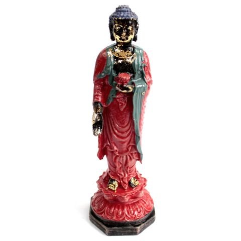 Polished Antique Buddha - Standing Statue featuring natural patterning and unique variations - Positive Faith Hope Love