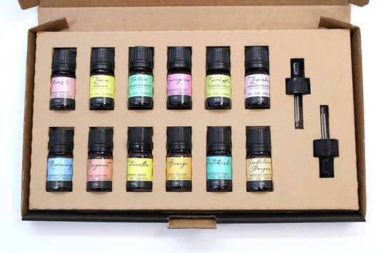 Aromatherapy Essential Oil Set - The Top 12 - Positive Faith Hope Love