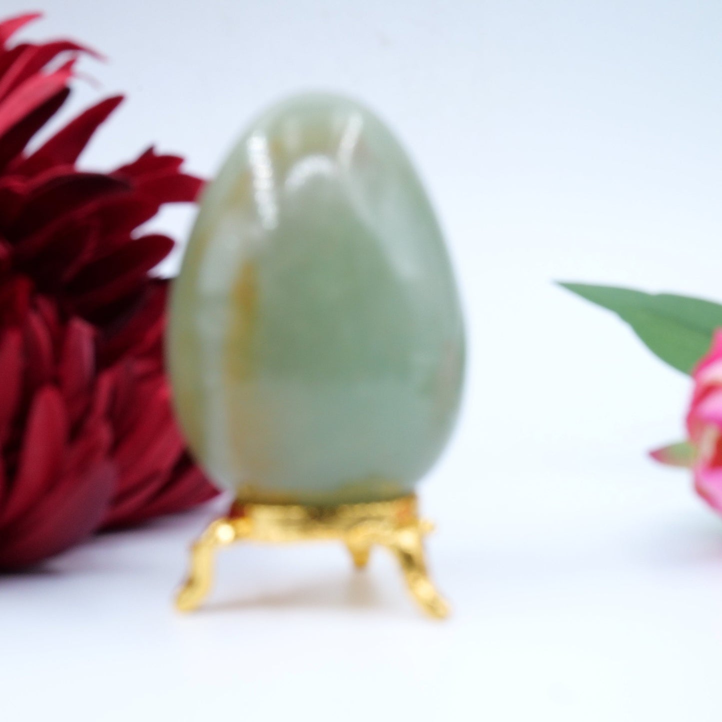 Polished Aventuring Egg featuring natural patterning and unique variations - Positive Faith Hope Love