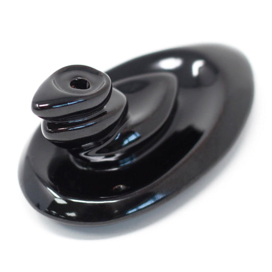 Polished Back Flow Incense Burner - Small Pebbles featuring natural patterning and unique variations - Positive Faith Hope Love