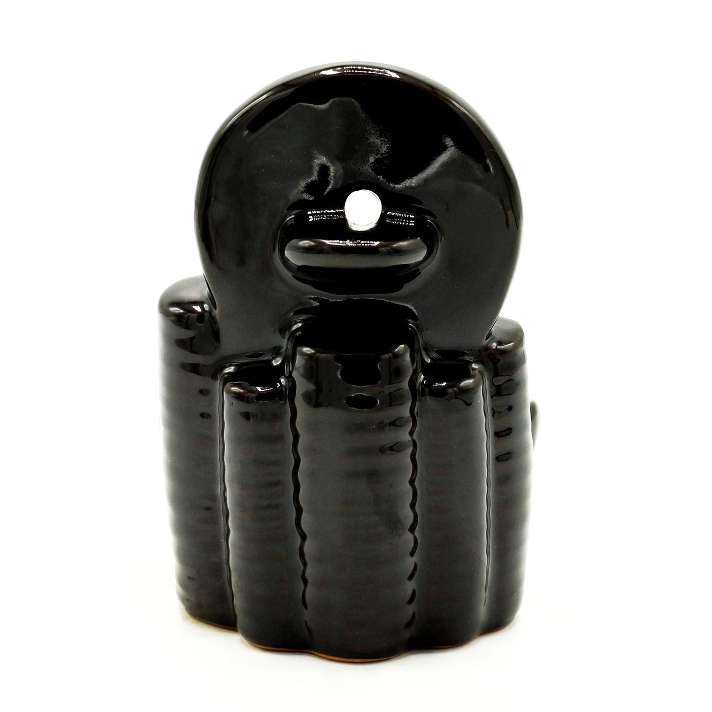 Polished Backflow Incense Burner Ancient Chinese Coin featuring natural patterning and unique variations - Positive Faith Hope Love