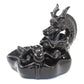 Polished Backflow Incense Burner - Large Dragon Pool featuring natural patterning and unique variations - Positive Faith Hope Love