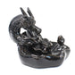 Polished Backflow Incense Burner - Large Dragon Pool featuring natural patterning and unique variations - Positive Faith Hope Love