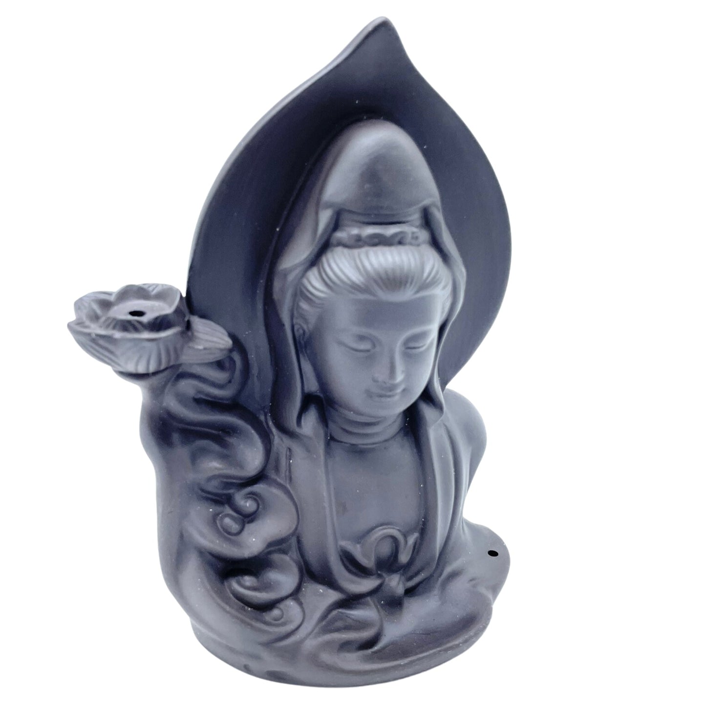 Backflow Incense Burner - Serene Buddha - Positive Faith Hope Love