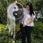 Polished Bali Dream Catchers Extra Large Ying Yang D 50Cm featuring natural patterning and unique variations - Positive Faith Hope Love