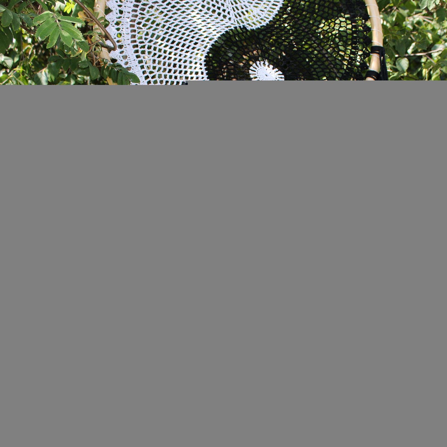 Polished Bali Dream Catchers Extra Large Ying Yang D 50Cm featuring natural patterning and unique variations - Positive Faith Hope Love