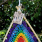 Polished Bali Dream Catchers Med Multi Pyramid featuring natural patterning and unique variations - Positive Faith Hope Love