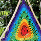Polished Bali Dreamcatchers Large Multi Pyramid featuring natural patterning and unique variations - Positive Faith Hope Love