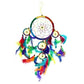 Polished Bali Dreamcatchers - Large Round - Rainbow featuring natural patterning and unique variations - Positive Faith Hope Love