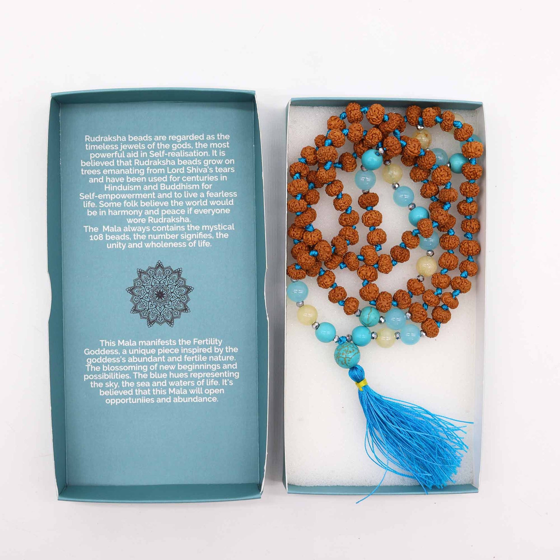 Bali Mala Necklace - Fertility & Abundance - Positive Faith Hope Love