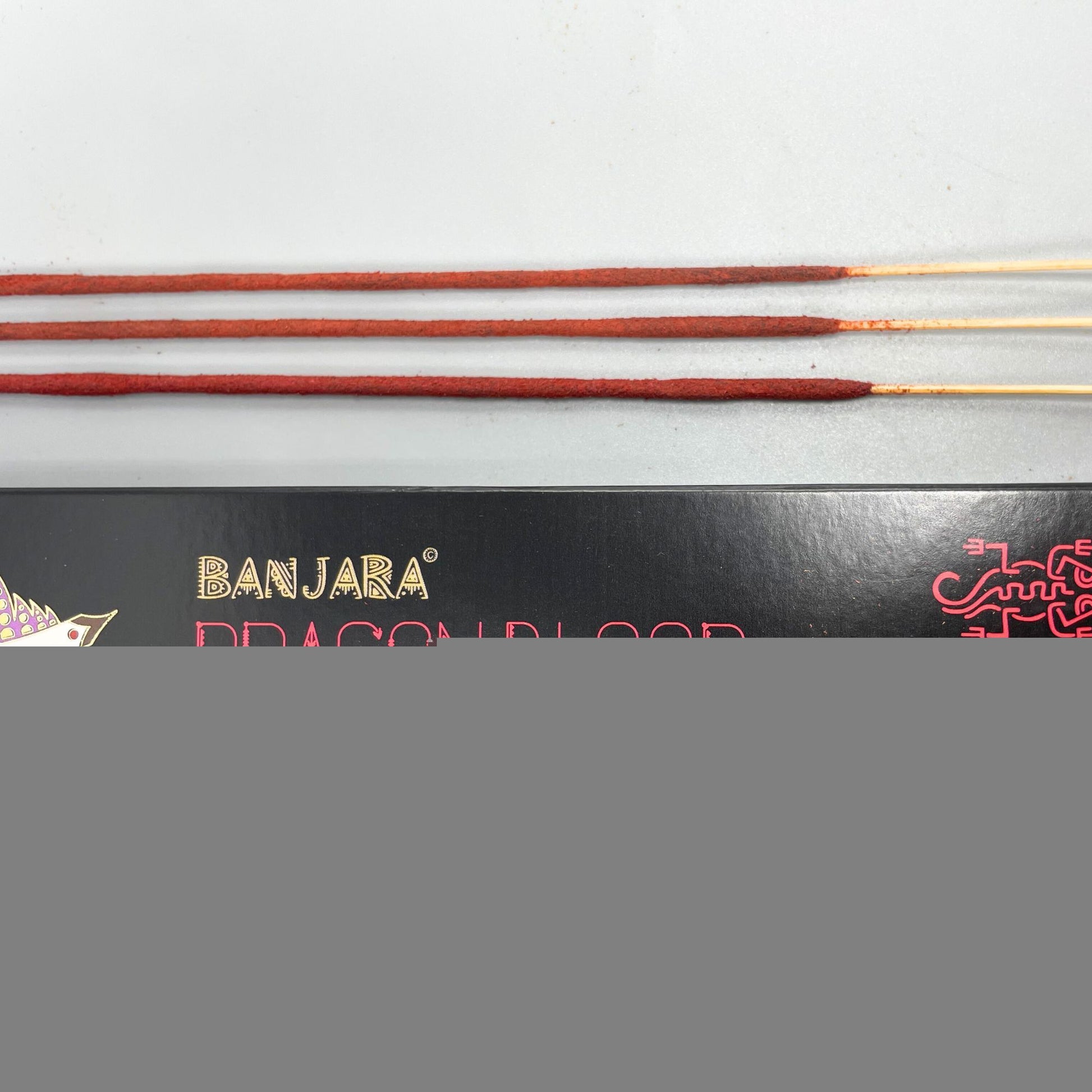 Polished Banjara Tribal Smudge Incense Dragon Blood featuring natural patterning and unique variations - Positive Faith Hope Love