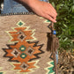 Polished Biege Kilim Messenger Festival Bag featuring natural patterning and unique variations - Positive Faith Hope Love