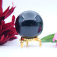 Black Obsidian Sphere — 50 mm • 160 g - Positive Faith Hope Love