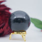 Polished Black Obsidian Sphere 55Mm 230G featuring deep jet-black tone and glassy finish - Positive Faith Hope Love