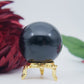 Polished Black Obsidian Sphere 55mm 230g featuring deep jet-black tone and glassy finish - Positive Faith Hope Love