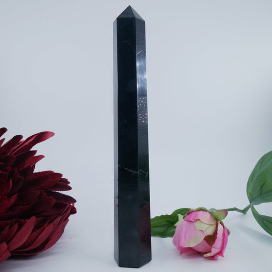 Black Obsidian Tower — 200 g (180 mm) - Positive Faith Hope Love