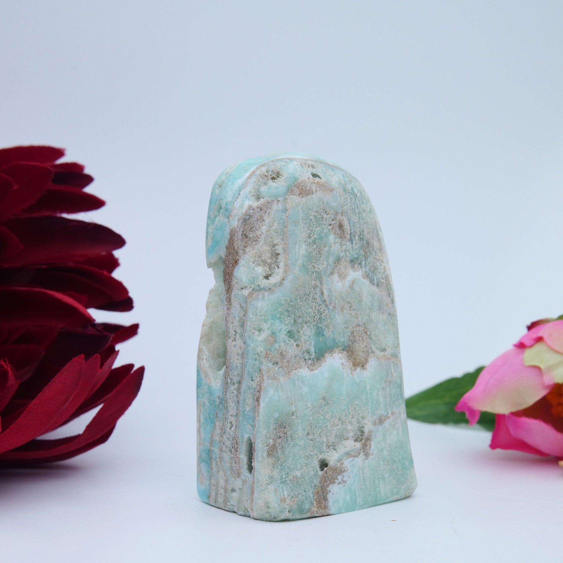 Blue Aragonite Freeform — 155 g - Positive Faith Hope Love