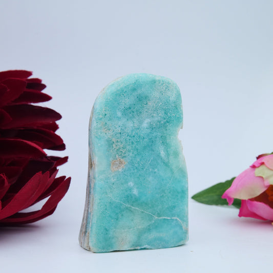 Blue Aragonite Freeform — 155 g - Positive Faith Hope Love