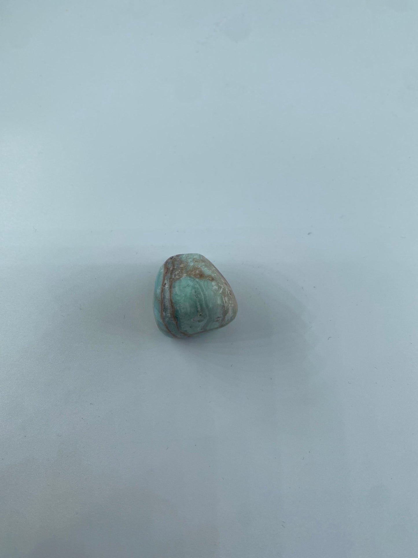 Blue Aragonite - Tumble Stone - Positive Faith Hope Love