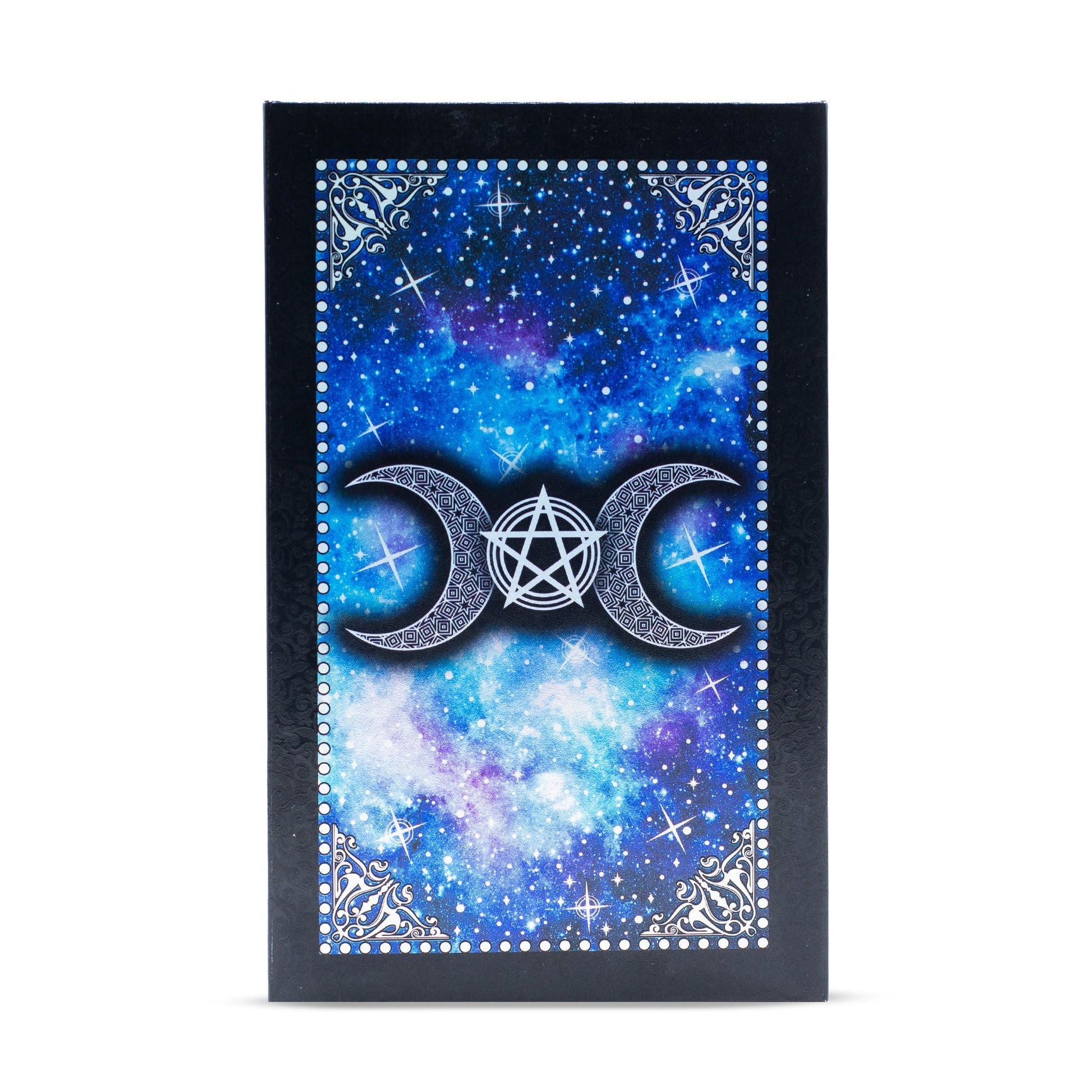 Blue Foil Tarot Card Set - Moon Face - with booklet - Positive Faith Hope Love