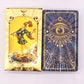 Blue & Gold Foil Tarot Card Set - All Seeing Eye - with booklet - Positive Faith Hope Love