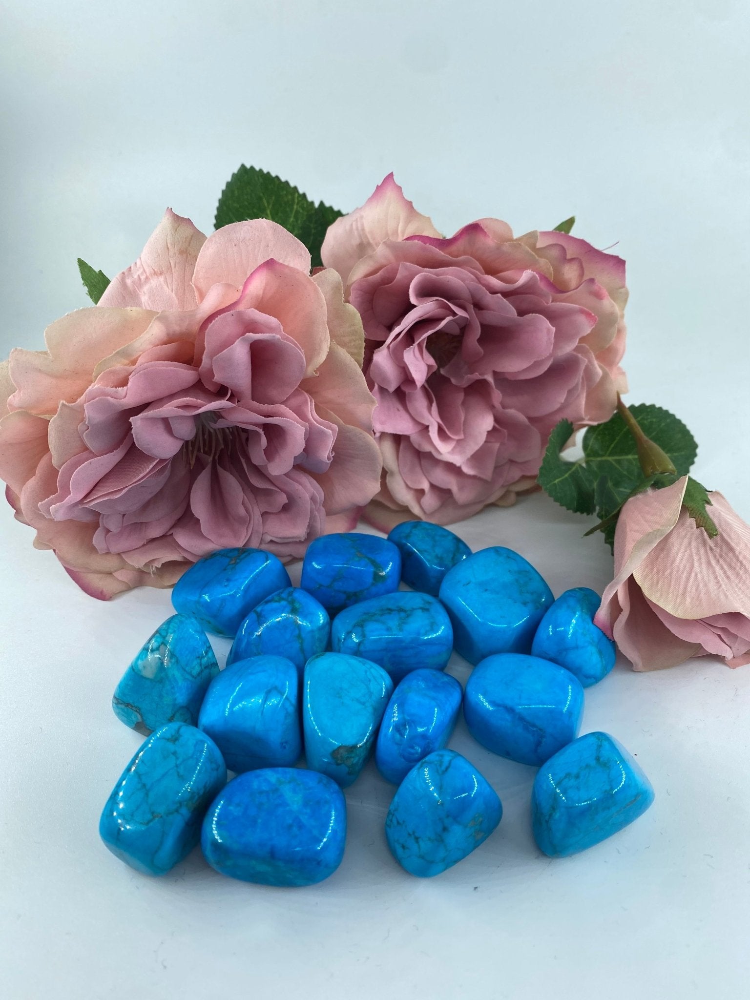 Blue Howlite - Tumble Stone - Positive Faith Hope Love