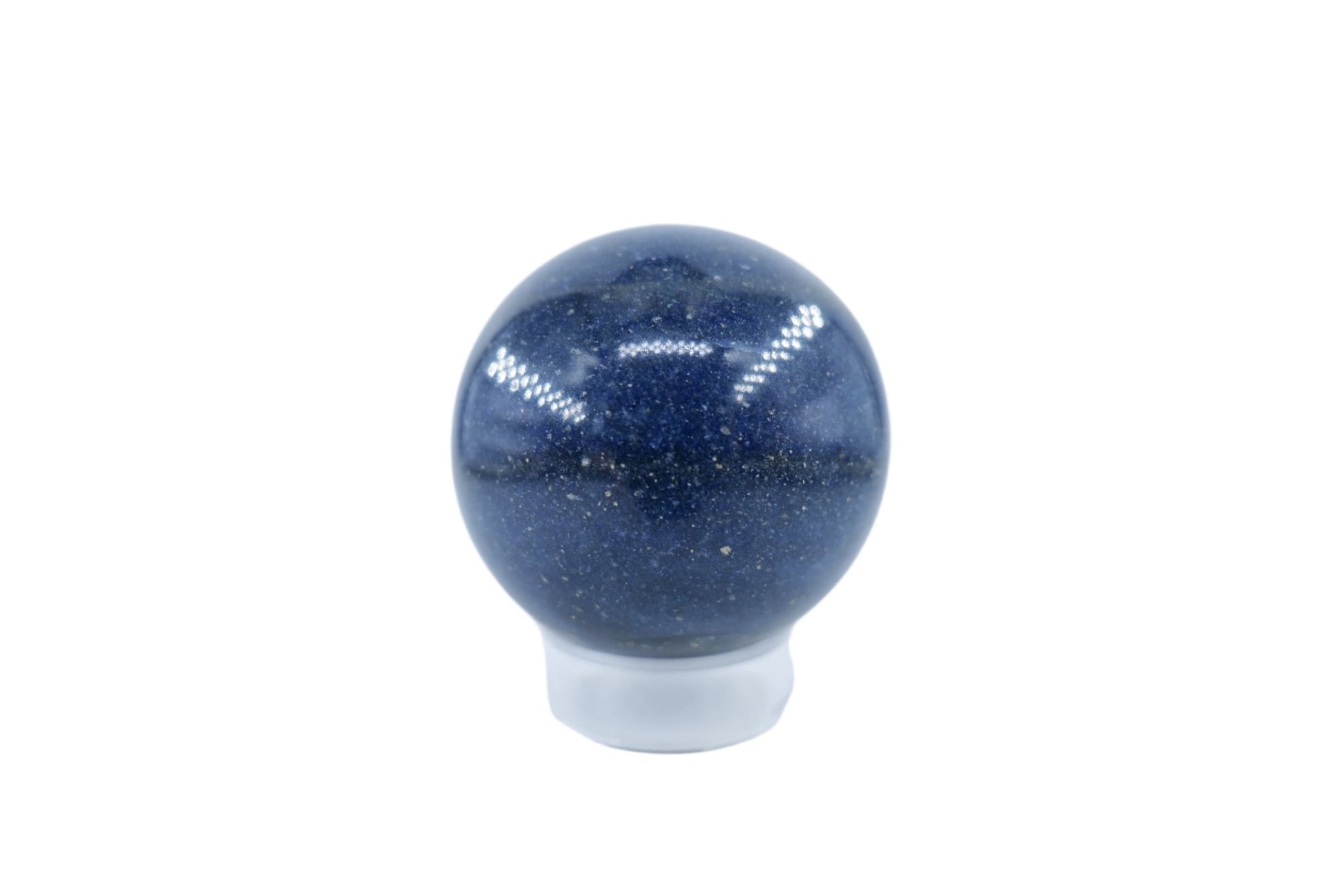 Blue Lazulite Sphere - 517g - Positive Faith Hope Love