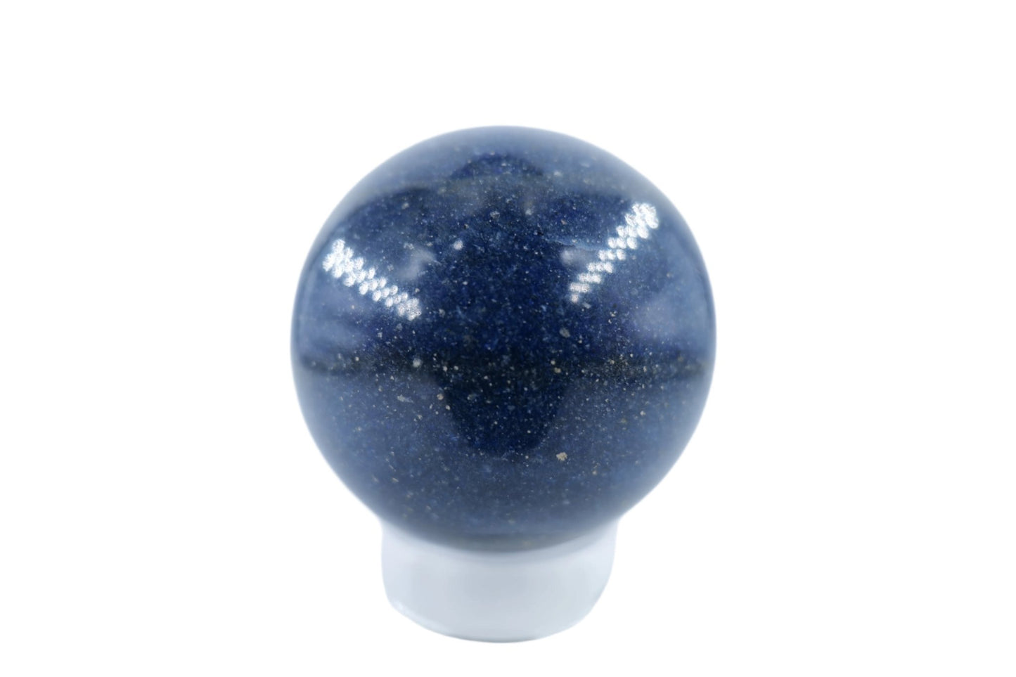 Blue Lazulite Sphere - 517g - Positive Faith Hope Love