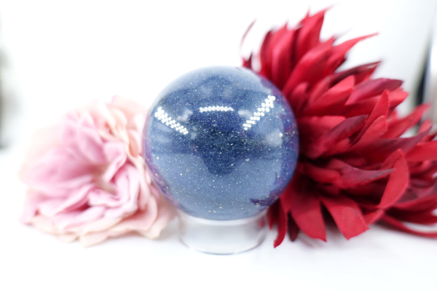 Blue Lazulite Sphere - 517g - Positive Faith Hope Love