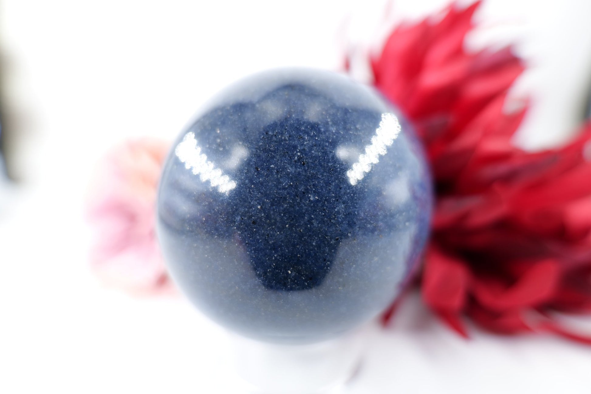 Blue Lazulite Sphere - 526g - Positive Faith Hope Love