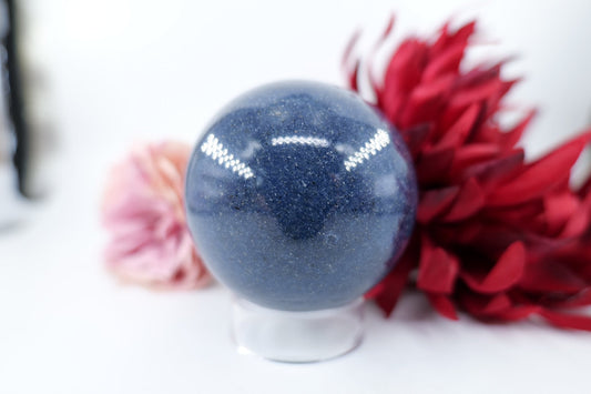 Blue Lazulite Sphere - 526g - Positive Faith Hope Love