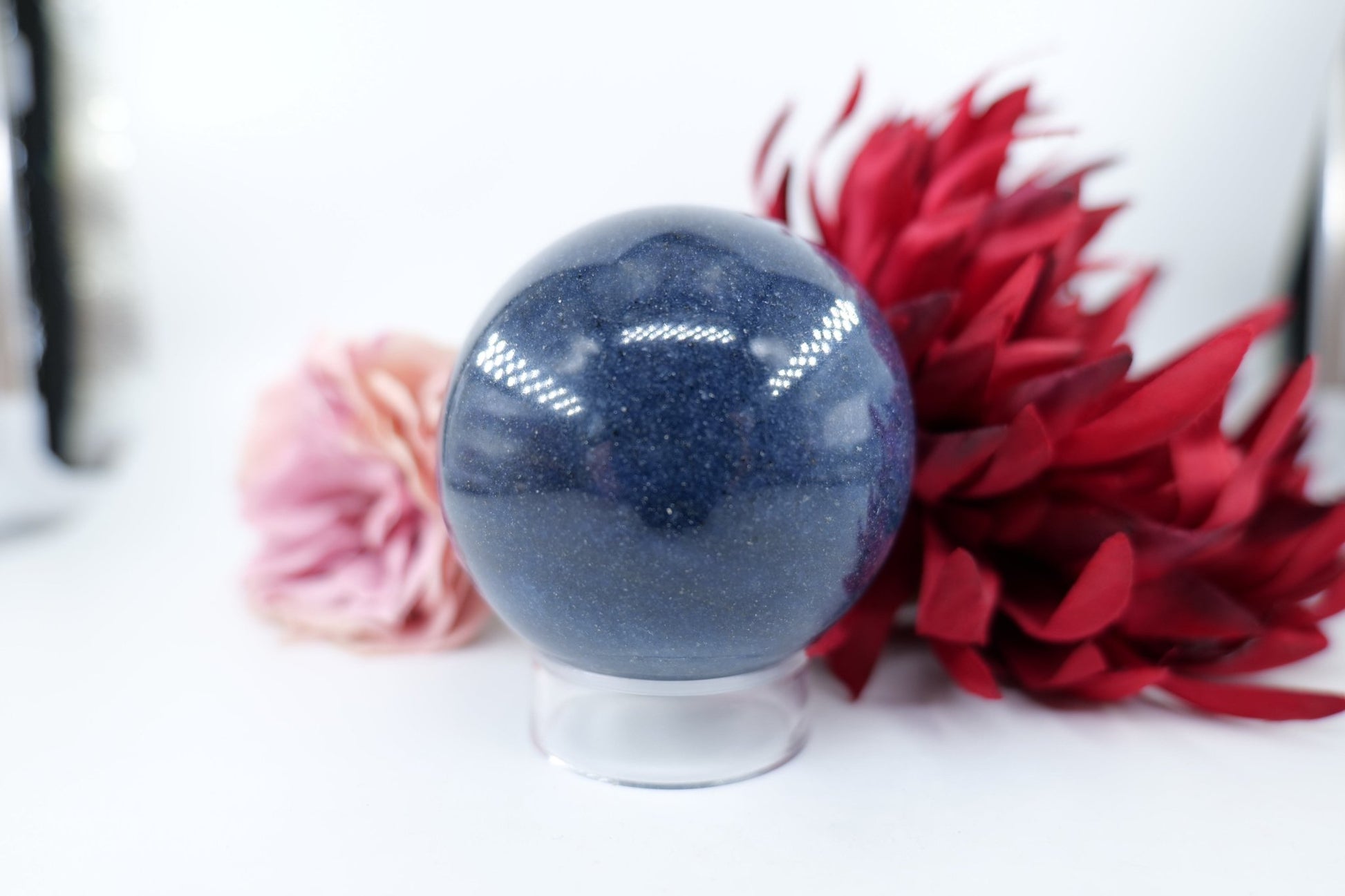 Blue Lazulite Sphere - 526g - Positive Faith Hope Love