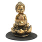 Polished Buddha And Lotus Backflow Incense Burner featuring natural patterning and unique variations - Positive Faith Hope Love