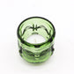 Polished Buddha Faces Candle Jar Garden Jade featuring serene green tone and smooth polish - Positive Faith Hope Love
