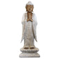 Polished Buddha Statue Standing - Whitewash - 1m Welcome featuring natural patterning and unique variations - Positive Faith Hope Love