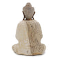 Polished Buddha Statue Whitewash 40Cm Welcome featuring natural patterning and unique variations - Positive Faith Hope Love