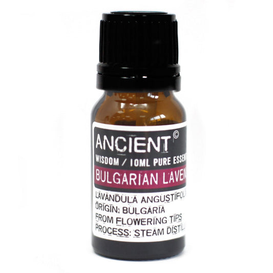 Polished Bulgarian Lavender Essential Oil 10ml featuring natural patterning and unique variations - Positive Faith Hope Love