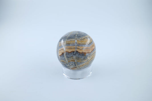 Bumblebee Calcite Sphere 257 grams - Positive Faith Hope Love