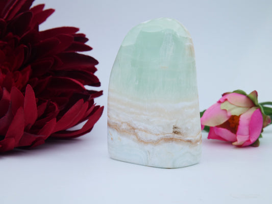 Caribbean Calcite Freeform — 222 g - Positive Faith Hope Love