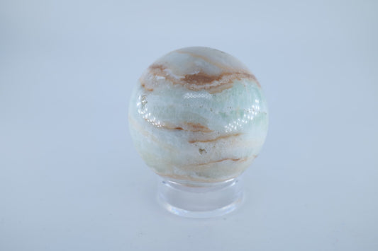 Caribbean Calcite Sphere 502g - Positive Faith Hope Love