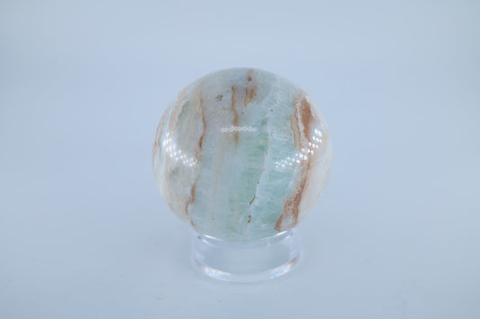 Caribbean Calcite Sphere 502g - Positive Faith Hope Love