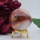 Carnelian Sphere — 55mm - Positive Faith Hope Love