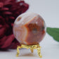 Carnelian Sphere — 55mm - Positive Faith Hope Love