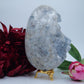Polished Celestite Crystal Egg 1874G featuring pale sky-blue tone and soft translucence - Positive Faith Hope Love