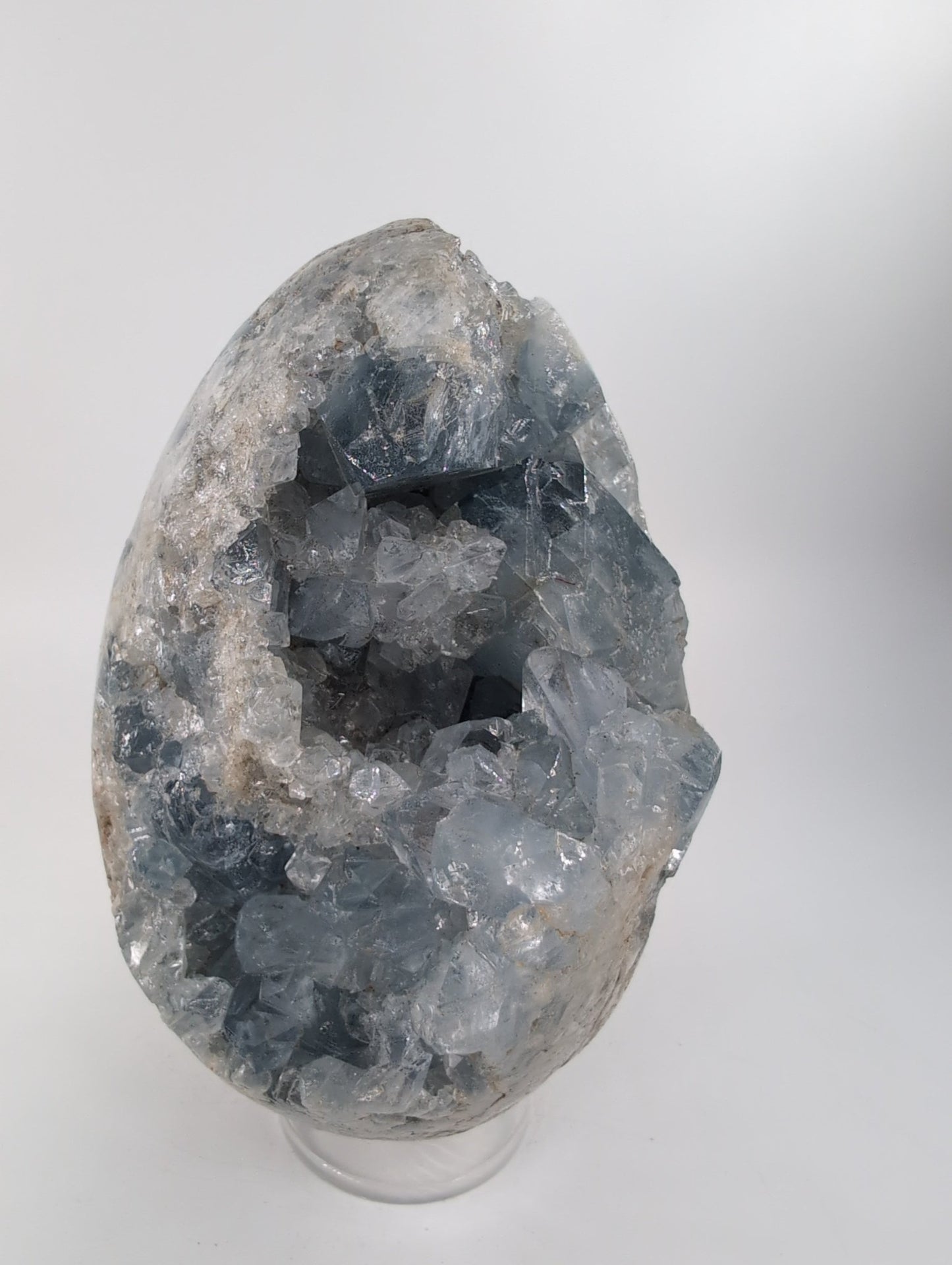 Celestite Crystal Egg 1874g - Positive Faith Hope Love