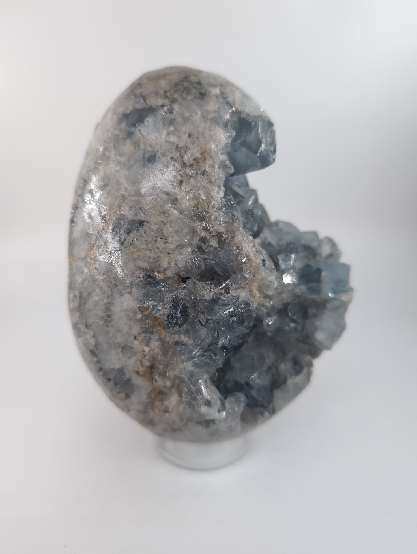 Celestite Crystal Egg 1874g - Positive Faith Hope Love