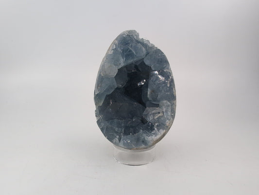 Celestite Crystal Egg 368g - Positive Faith Hope Love