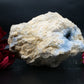 Natural Celestite Geode Cluster 3579G featuring pale sky-blue tone and soft translucence - Positive Faith Hope Love