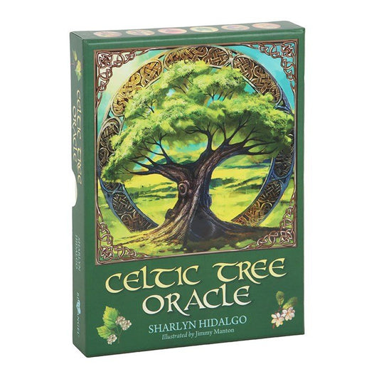 Polished Celtic Tree Oracle Cards featuring natural patterning and unique variations - Positive Faith Hope Love