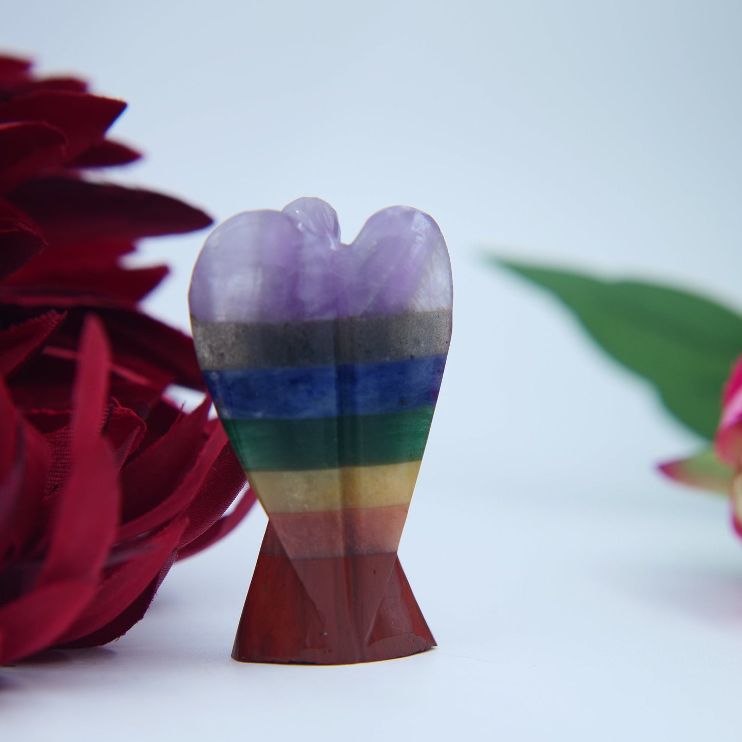 Chakra Crystal Angel 55mm - Positive Faith Hope Love